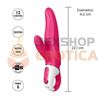 Vibrador Flower Power con alas de estimulacion y carga USB